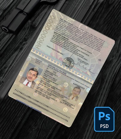Italy passport version 2 PSD